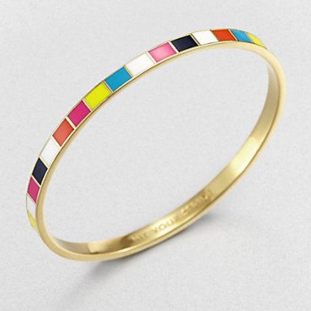 kate spade Multicolor Enamel Gold Bracelet